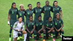 'Yan wasan Super Falcons na Najeriya