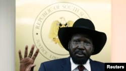The administration of President Salva Kiir has become increasingly dictatorial, charges Richard Mulla, an independent member of South Sudan's parliament. Mr. Kiir is shown here in a 2013 news conference.