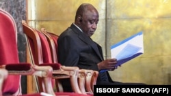Amadou Gon Coulibaly, premier ministre de Côte d'Ivoire, le 5 août 2019 au palais présidentiel d'Abidjan. (Photo by ISSOUF SANOGO / AFP)