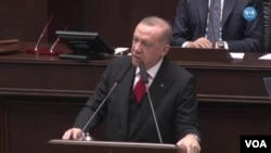 Cumhurbaşkanı Recep Tayyip Erdoğan TBMM'de partisinin grup toplantısında konuştu.