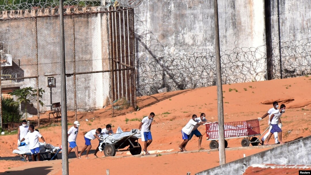 Around 60 killed as drug gangs clash in Brazil prison massacre