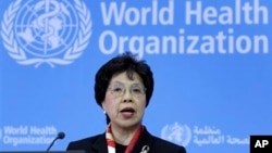 FILE - WHO's outgoing Director-General Margaret Chan.