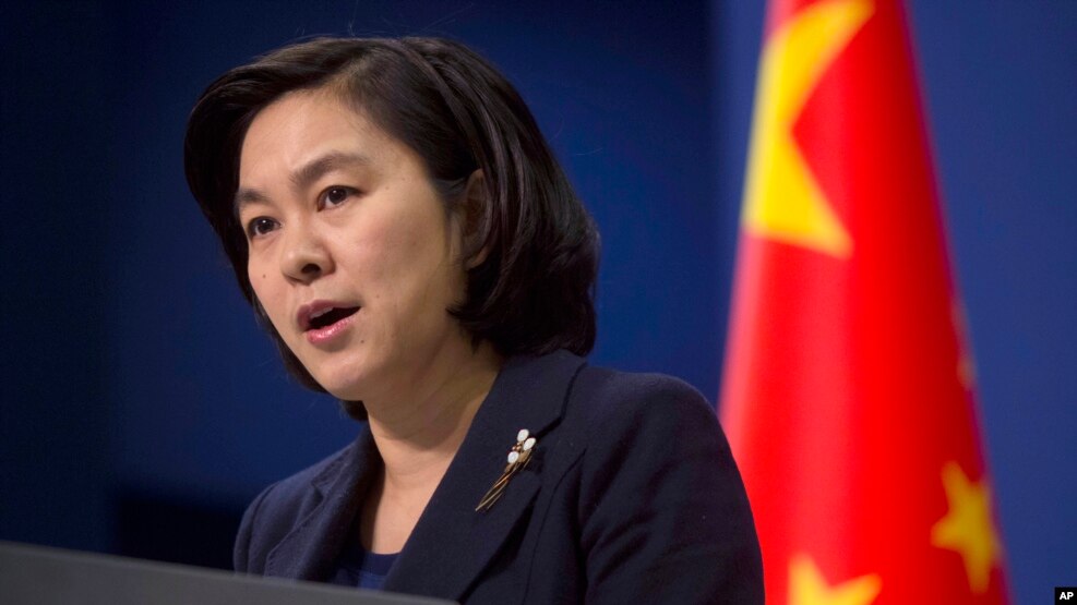 Nữ phát ngôn viên Bộ Ngoại giao Trung Quốc Hoa Xuân Oánh: 'Mỹ nên tôn trọng thực tế, phát biểu và hành động một cách cẩn trọng.'