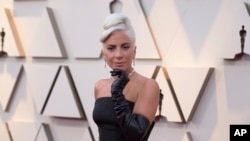 Lady Gaga arrives at the Oscars on Sunday, Feb. 24, 2019, at the Dolby Theatre in Los Angeles. (Photo by Richard Shotwell/Invision/AP)