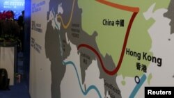 တရုတ်ရဲ့ ပိုးလမ်းမကြီး ပြ မြေပုံ။