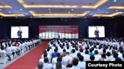 Presiden Joko Widodo memberikan pengarahan soal pengelolaan Dana Desa kepada ribuan aparat desa di Yogyakarta, Rabu 25 Juli 2018. (Foto: Humas Setkab)