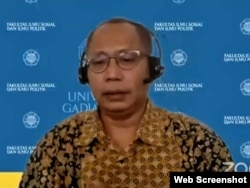 Ketua Program Studi Sarjana Politik dan Pemerintahan Fisipol, UGM Mada Sukmajati (VOA)