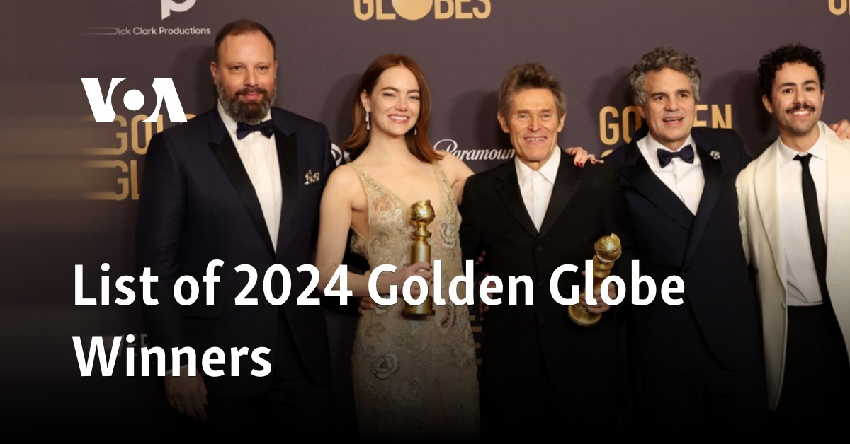 List of 2024 Golden Globe Winners