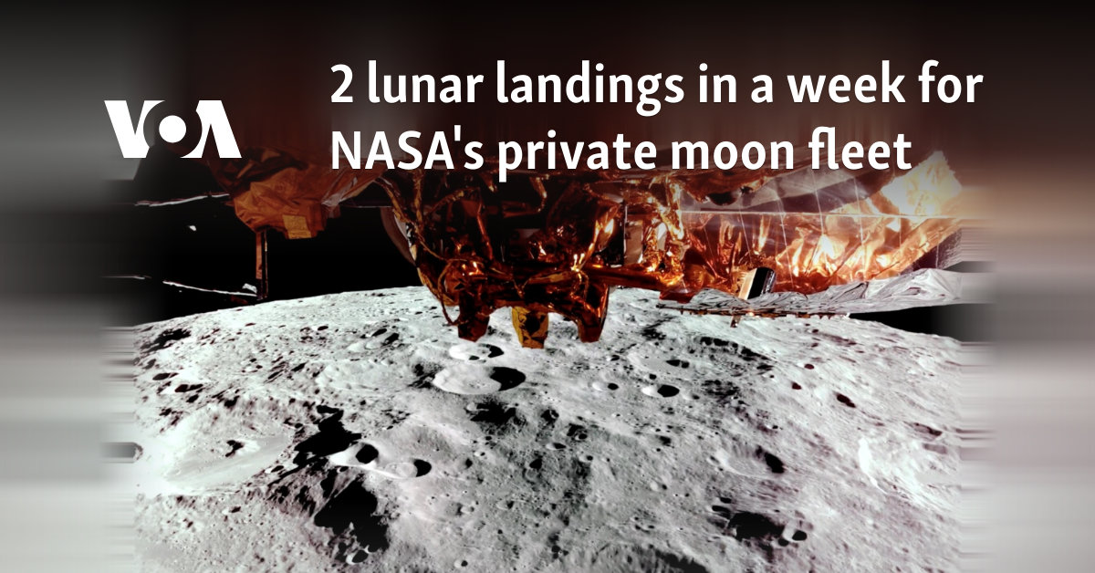 2 lunar landings in a week for NASA's private moon fleet