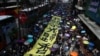 ہانگ کانگ میں پابندیوں کے باوجود احتجاج، ریل کا نظام معطل