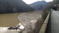 Rijeka Drina, plutajući otpad, Višegrad