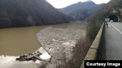 Rijeka Drina, plutajući otpad, Višegrad
