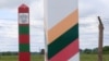 Архівне фото: прикордонні знаки Литви та Росії