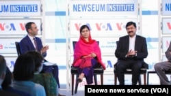 VOA's Deewa Service hosted an event at the Newseum called "Malala: Our time. Our place. Our moment in the human race" featuring Malala Yousafzai and her father, Ziauddin Yousafzai, Aug. 30, 2015.