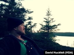 Musician David Huckfelt in Isle Royale National Park during his artist residency