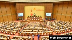 Quốc hội Việt Nam tại phiên bế mạc ngày 11/1/2022. Photo Quochoi.