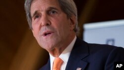 Norway US KerrySecretary of State John Kerry speaks during the Oslo Forum at Losby Gods