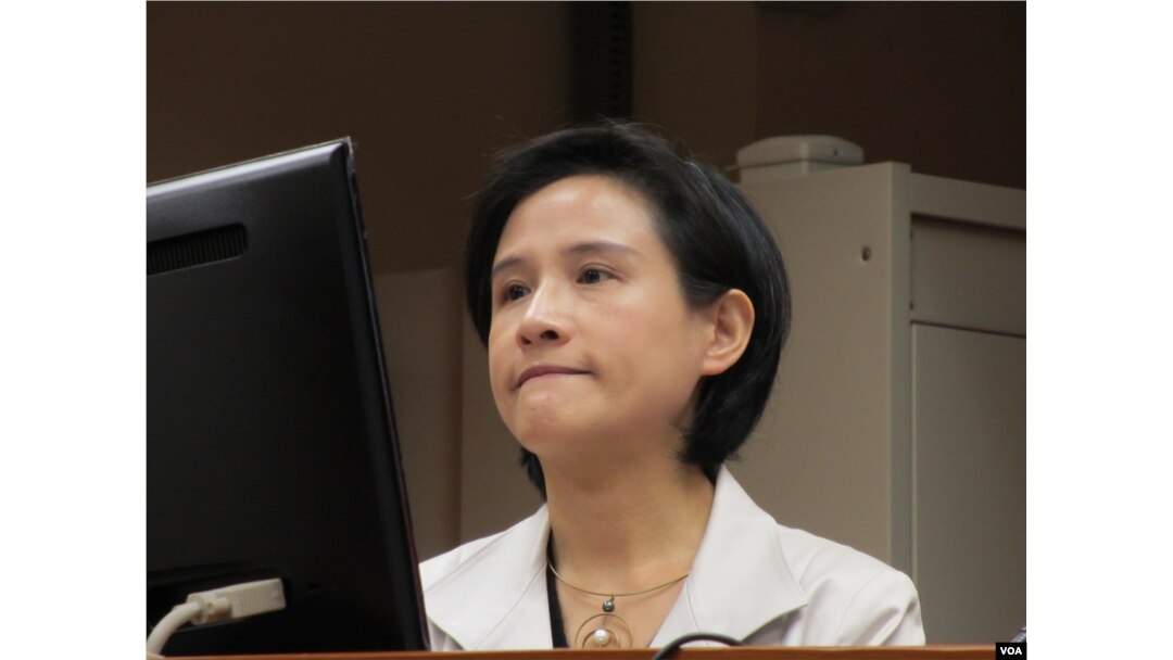台灣文化部長鄭麗君。(美國之音張永泰拍攝)