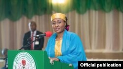 Aisha Buhari Na Jawabi a Taron Yaki Da Cin Zarafi a Najeriya