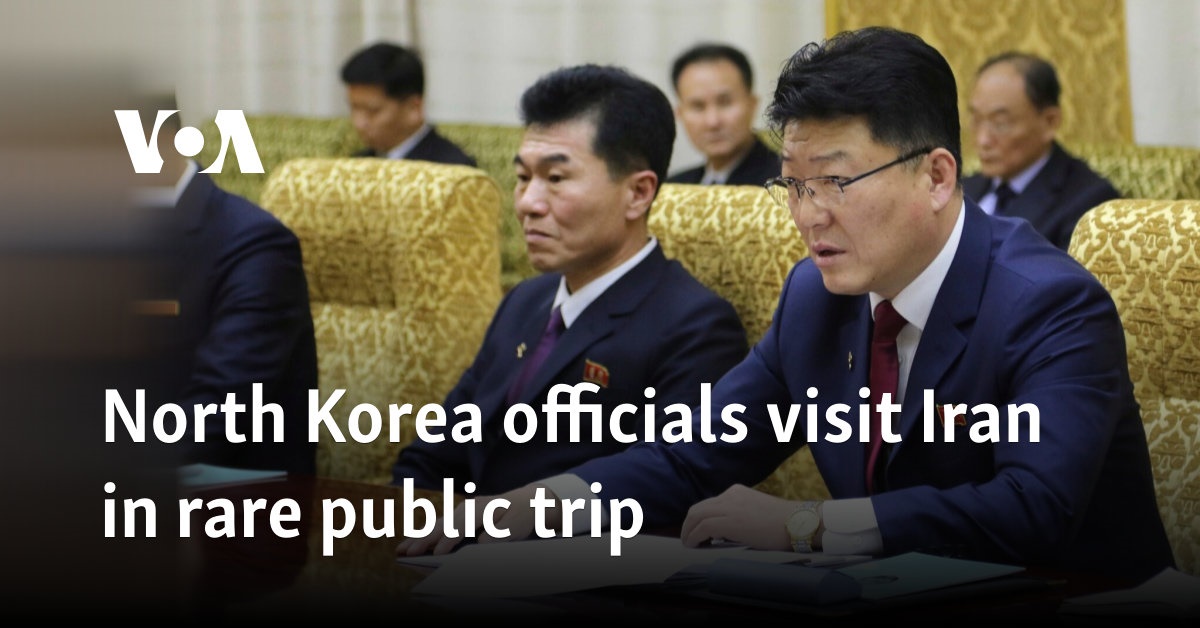 North Korea officials visit Iran in rare public trip