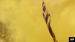 Protesters in Nicosia, Cyprus, 12 Jul 2011