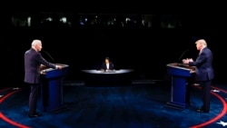 Lors du débat présidentiel du 22 octobre 2020 à Nashville, dans le Tennessee.