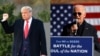 Kampanye Capres AS: Petahana Presiden AS Donald Trump di Pennsylvania (kiri), Mantan Wapres AS Joe Biden di Michigan. (Foto: kombinasi)