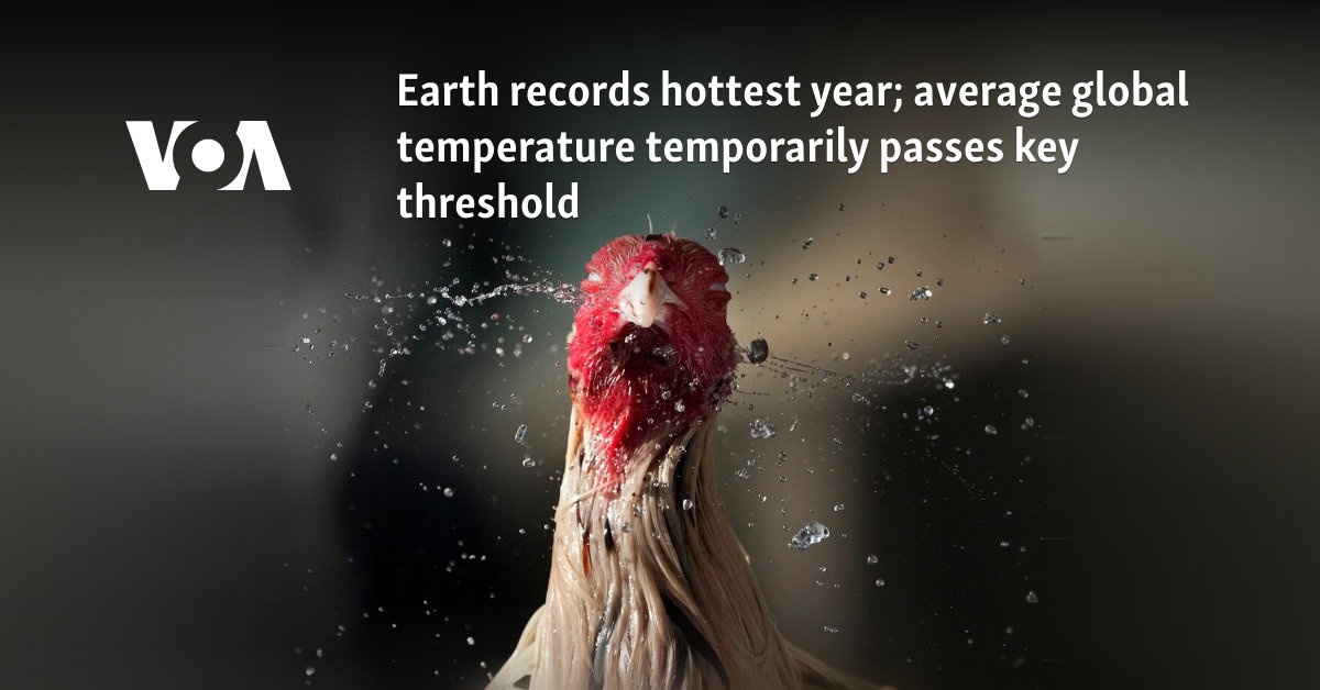 Earth records hottest year; average global temperature temporarily passes key threshold