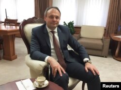 Moldovan Parliament speaker Andrian Candu poses for a picture during an interview in Chisinau, Moldova, June 5, 2017.