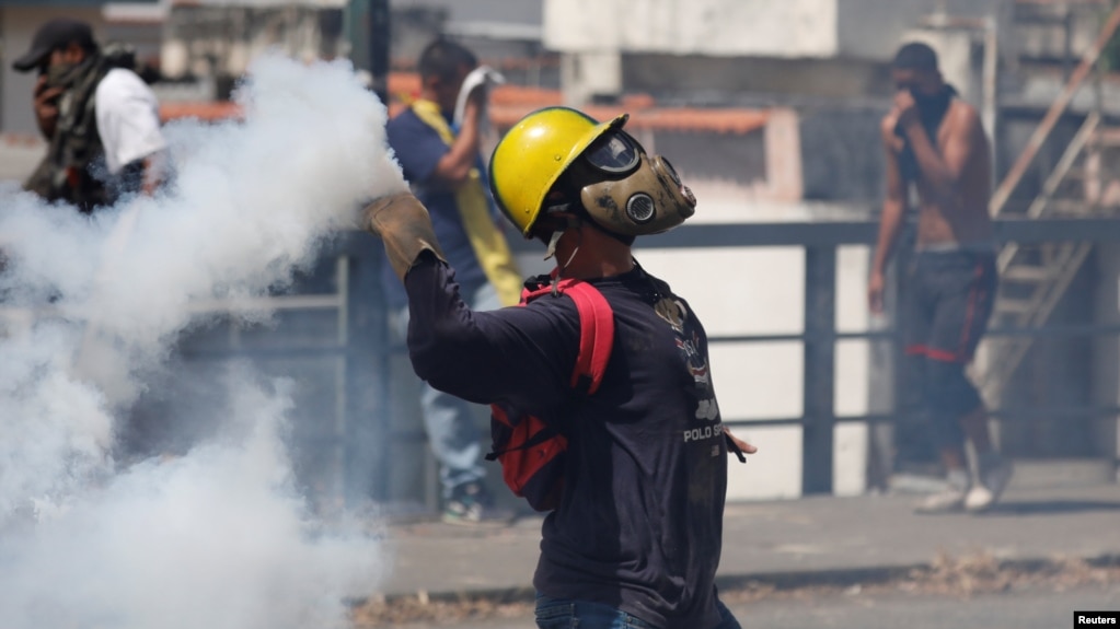 Một cuộc biểu tình tại Venezuela chống chính phủ Maduro.