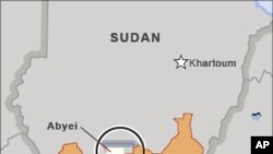Khu vực Abyei nằm trong vùng biên giới Sudan và Nam Sudan 