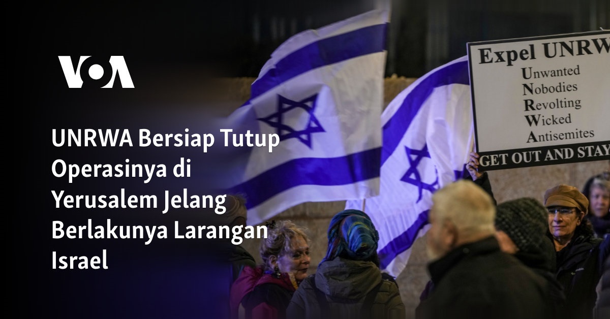 UNRWA Bersiap Tutup Operasinya di Yerusalem Jelang Berlakunya Larangan Israel