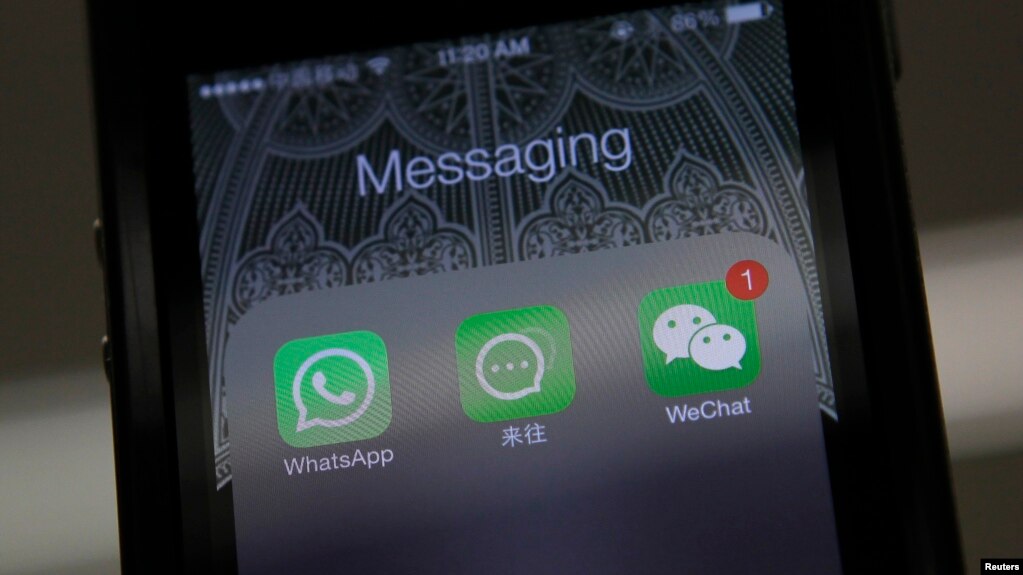 脸书的WhatsApp，阿里巴巴的来往，和腾讯的微信