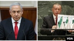 در حالیکه اردوغان در سازمان ملل علیه اسرائیل سخنرانی کرد، نتانیاهو به او واکنش نشان داد. 