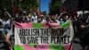 澳大利亞集會 抗議政府的氣候政策