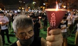 支联会表示，悼念六四是香港人过去31年的集体回忆，该会将继续争取港人合法悼念的权利。 (美国之音/汤惠芸)