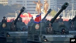 북한 탱크 부대. (자료사진)