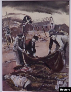 Holocaust Art Hallye "Civilians Covering Corpses"