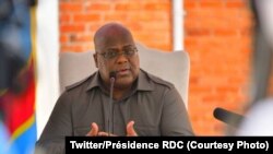 Mokonzi ya mboka Félix Tshisekedi na bokutani na bapanzi sango na Goma, Nord-kivu, 8 octobre 2020. (Twitter/Président 