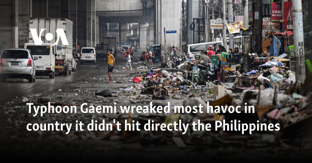 Typhoon Gaemi wreaked most havoc in country it didn't hit directly - the Philippines 