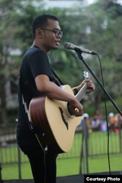 Guru musik Al-azhar di Medan, Tri Adinata (dok: Tri Adinata)