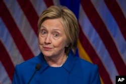 Hillary Clinton addresses the Children's Defense Fund's Beat the Odds celebration at the Newseum in Washington, Wednesday, Nov. 16, 2016.