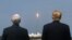 Tổng thống Mỹ Donald Trump và Phó Tổng thống Mỹ Mike Pence theo dõi vụ phóng tên lửa Falcon 9 của SpaceX Falcon 9 và phi thuyền Crew Dragon tại Trung tâm Không gian Kennedy ở Cape Canaveral, bang Florida, ngày 30 tháng 5, 2020.