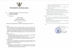 Surat Edaran dari Pemkot Solo terkait pemcegahan wabah virus corona. (Sumber: Humas Pemkot Surakarta)