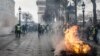 Manifestation de gilets jaunes sur les Champs-Elysées le 8 décembre 2018.