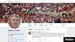 Twitter of Donald J. Trump, 45th President of the United States of America