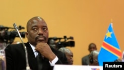 Presiden Republik Demokratik Kongo Joseph Kabila dalam sebuah KTT di Kampala, Uganda (5/9/2013). 