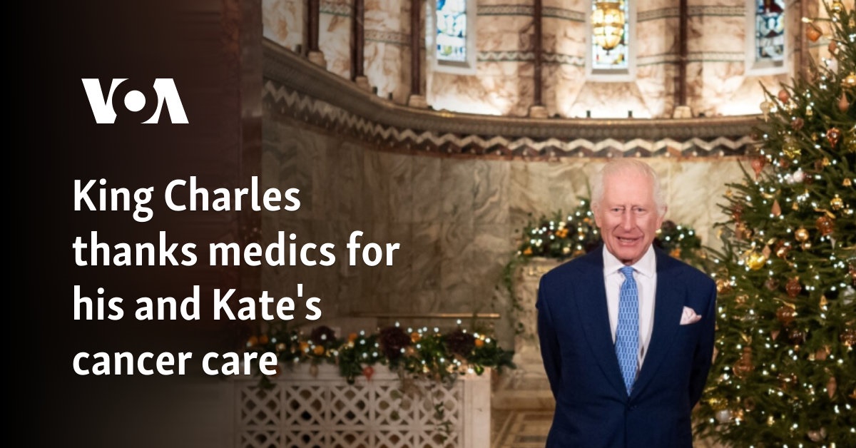 King Charles thanks medics for his and Kate's cancer care 