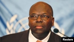 FILE - Bacre Waly Ndiaye, the head of a U.N. human rights team. He will lead a fact-finding team that includes Luc Cote, a Canadian who worked on a previous U.N. inquiry into Congo atrocities, and Mauritania's Fatimata M'Baye.