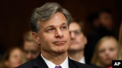 Christopher Wray nommé par Donald Trump pour diriger la police fédérale américaine à Washington, 12 juillet 2017